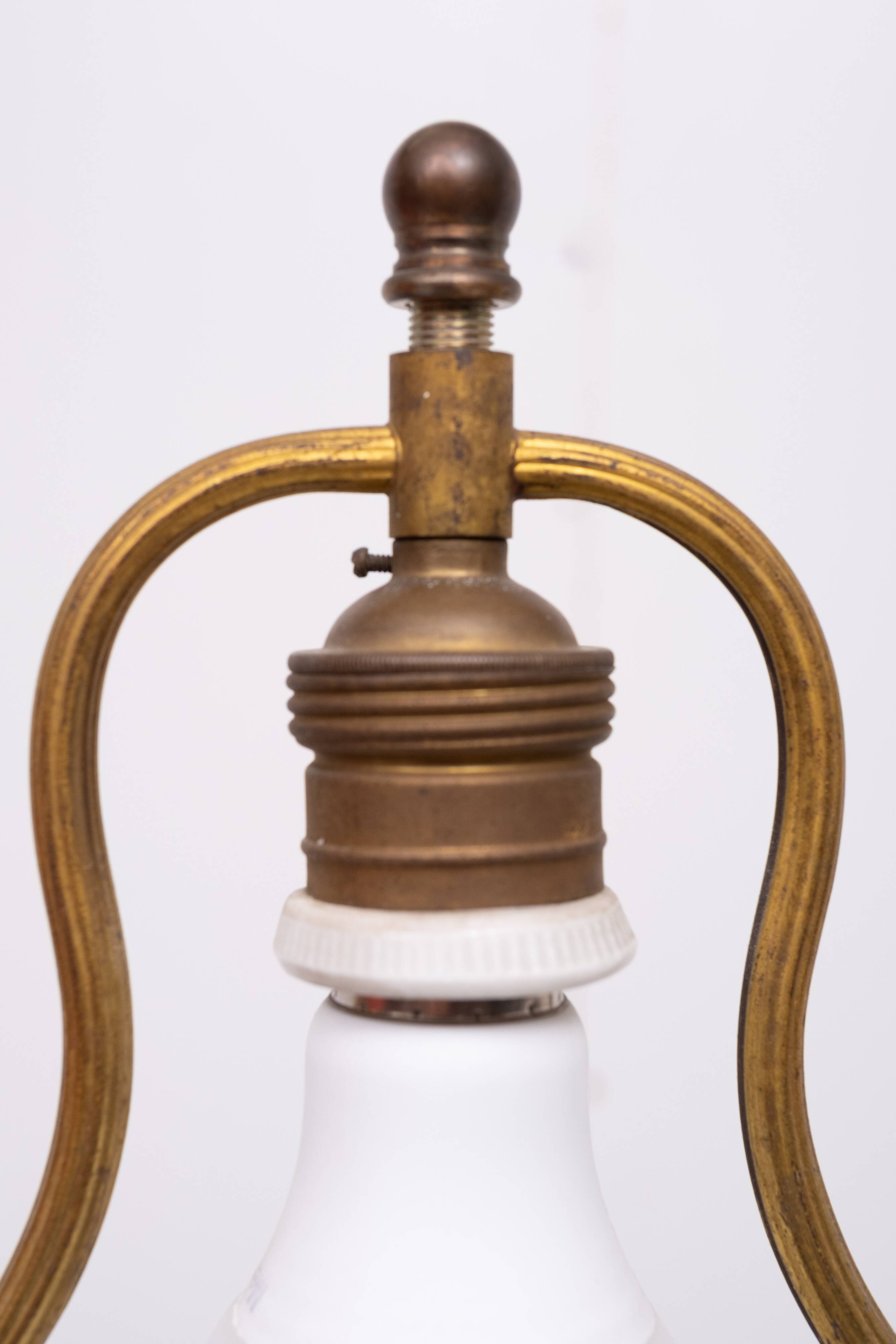 pair Satsuma Table Lamps Japan 1950s