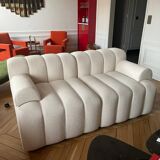 White 2-seater sofa