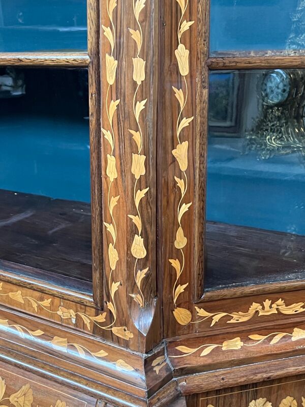 Vitrine hollandaise antique XVIIIe siècle.