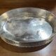 Silver-plated metal table planter from the 1930s
