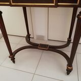 Louis XVl-style mahogany-shaped writing table