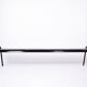 Tubax Black wood and metal bench - Minimalist design - 1950s
