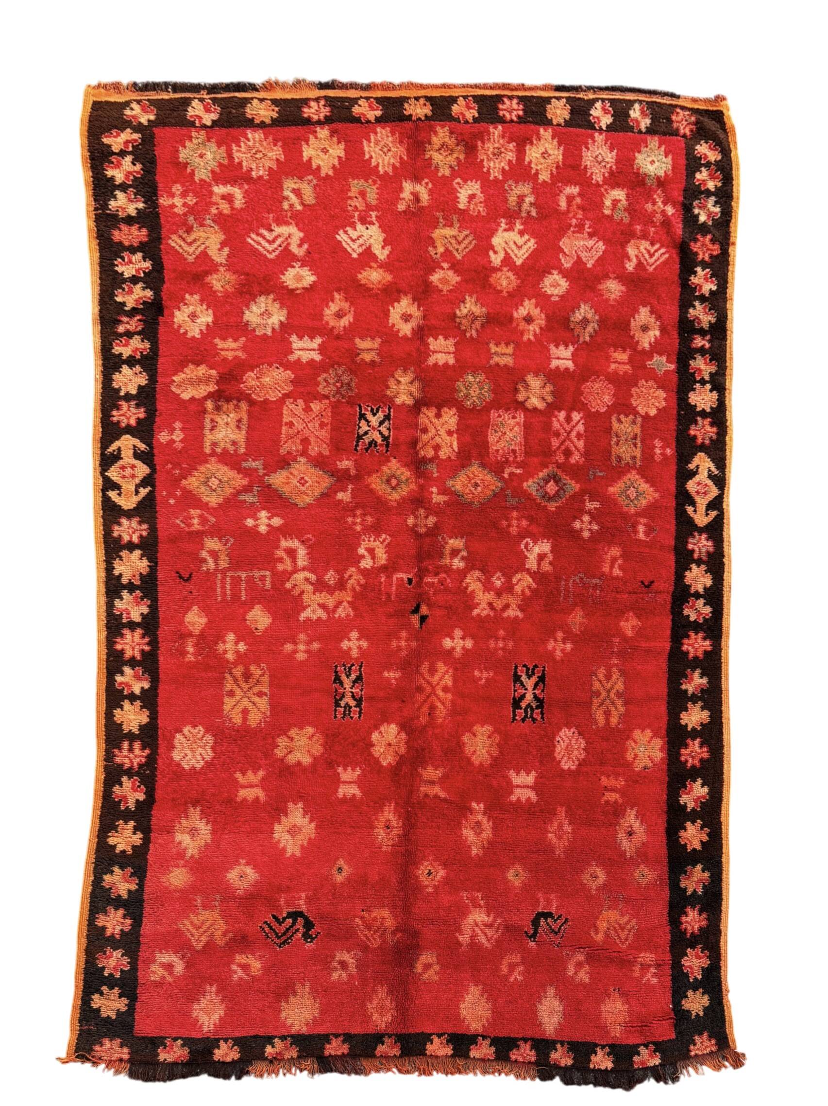Tapis Berbère marocain vintage Boujad