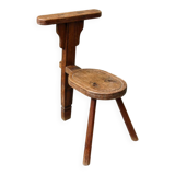 Milking chair, folk art, Alps, 19th century