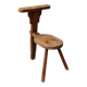 Chaise de traite, art populaire, Alpes, 19ème siècle