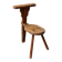 Chaise de traite, art populaire, Alpes, 19ème siècle