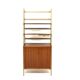 Scandinavian mahogany bookcase chest of drawers, Sweden, 1950