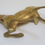 Vintage solid brass horse