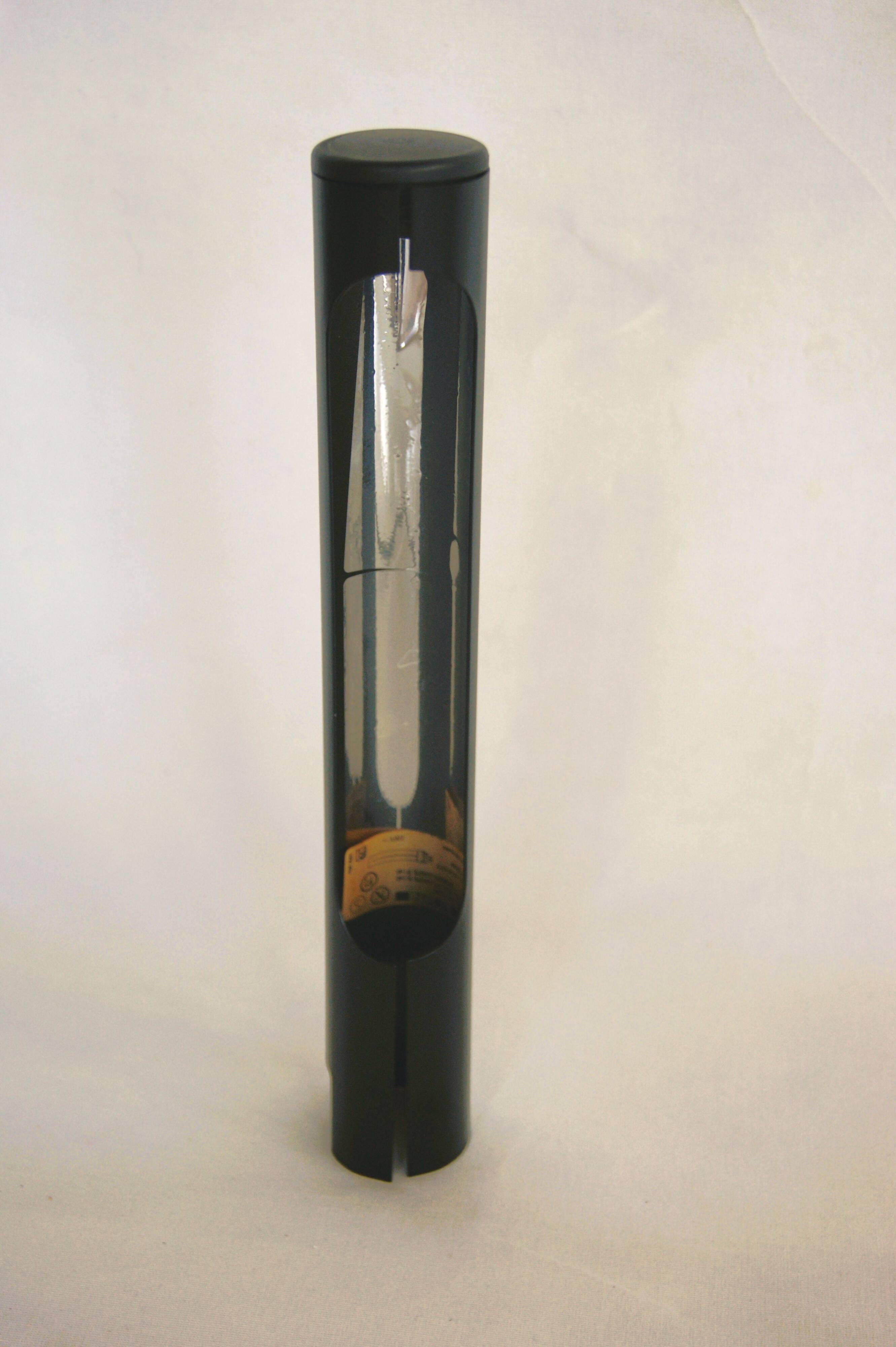 Rare black bendy tube floor lamp from LYFA Denmark - Star War era design late 1970s.