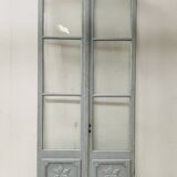 Double portes de passage en bois patiné XIX siècle