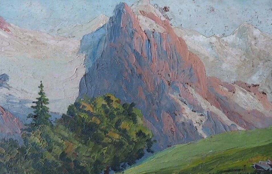Mountain landscape painting