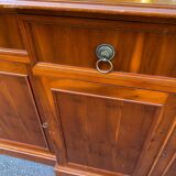 Large English bookcase in solid wood, 19th century