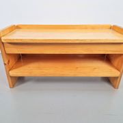 Vintage Pine Storage Bench, France, 1970s