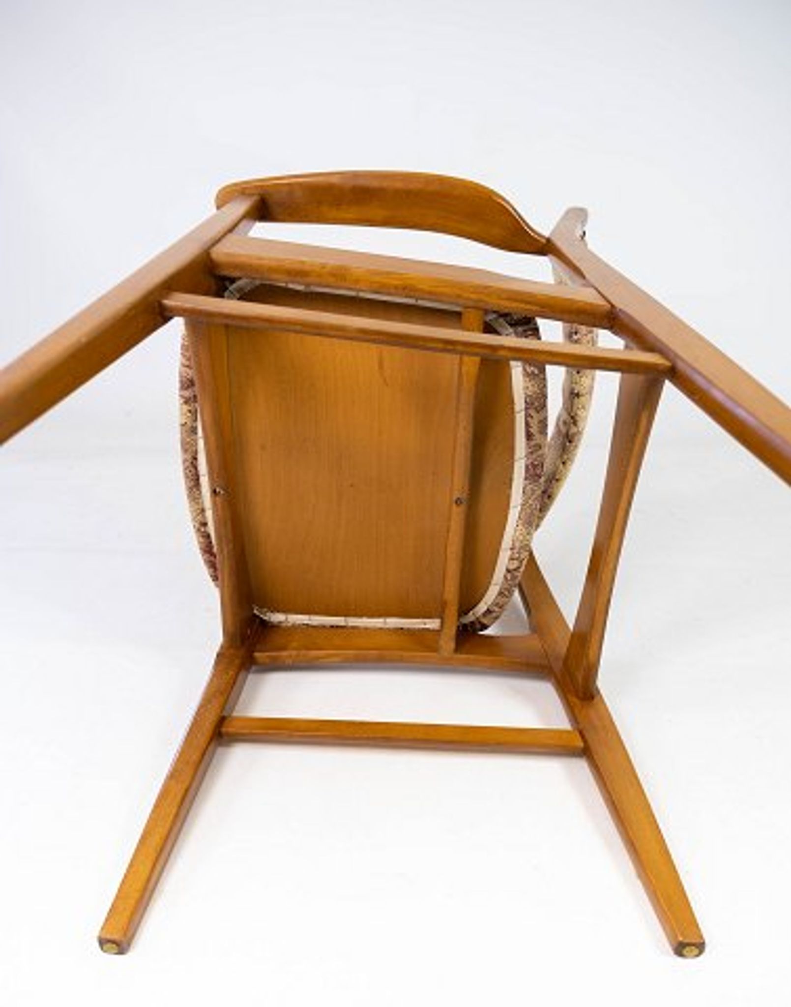 Chaise en teck avec accoudoirs 60s