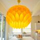 Lampe moderne du milieu du siècle en acrylique jaune