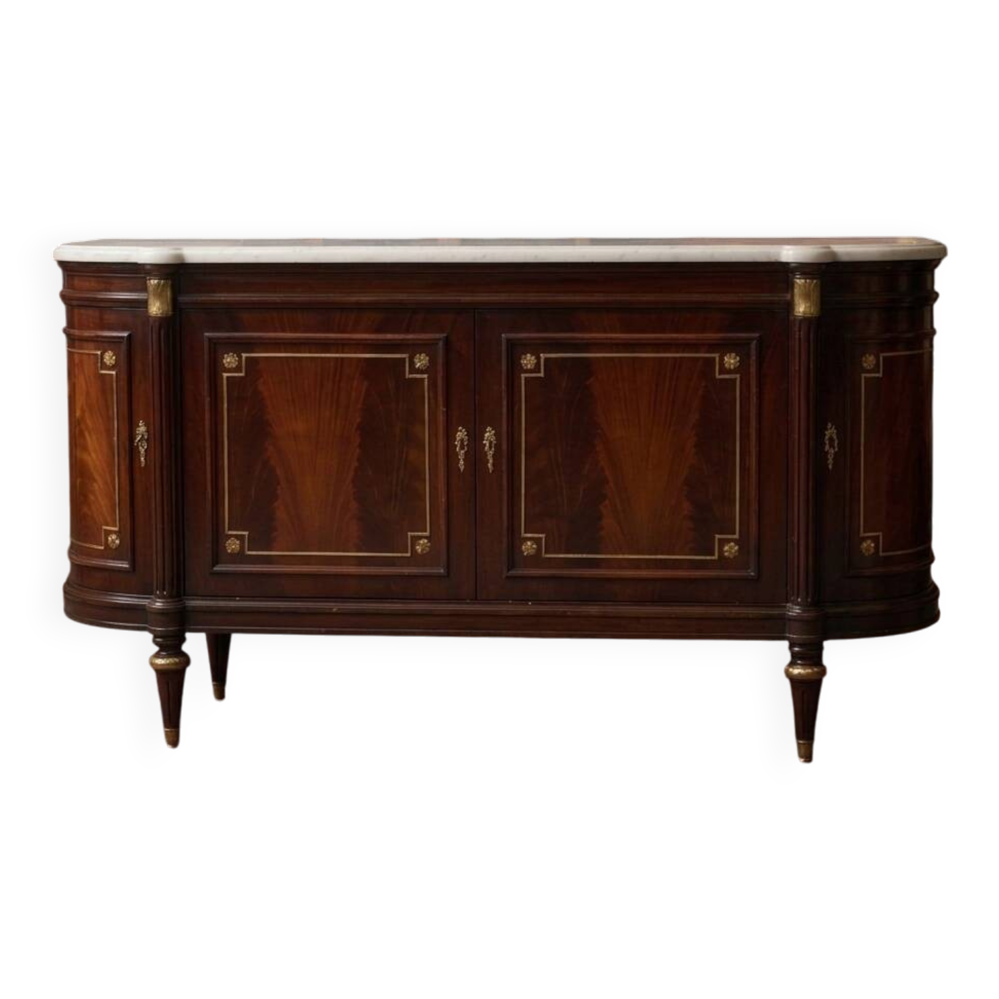 Sideboard in Louis XVI style with a marble top.