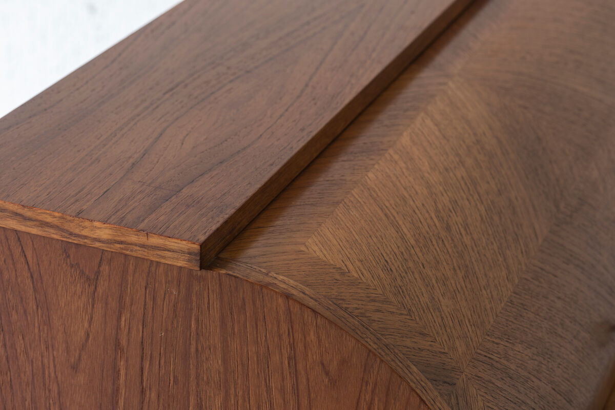 Rolltop secretary in mahogany by Egon Ostergaard, Sweden 1960’s