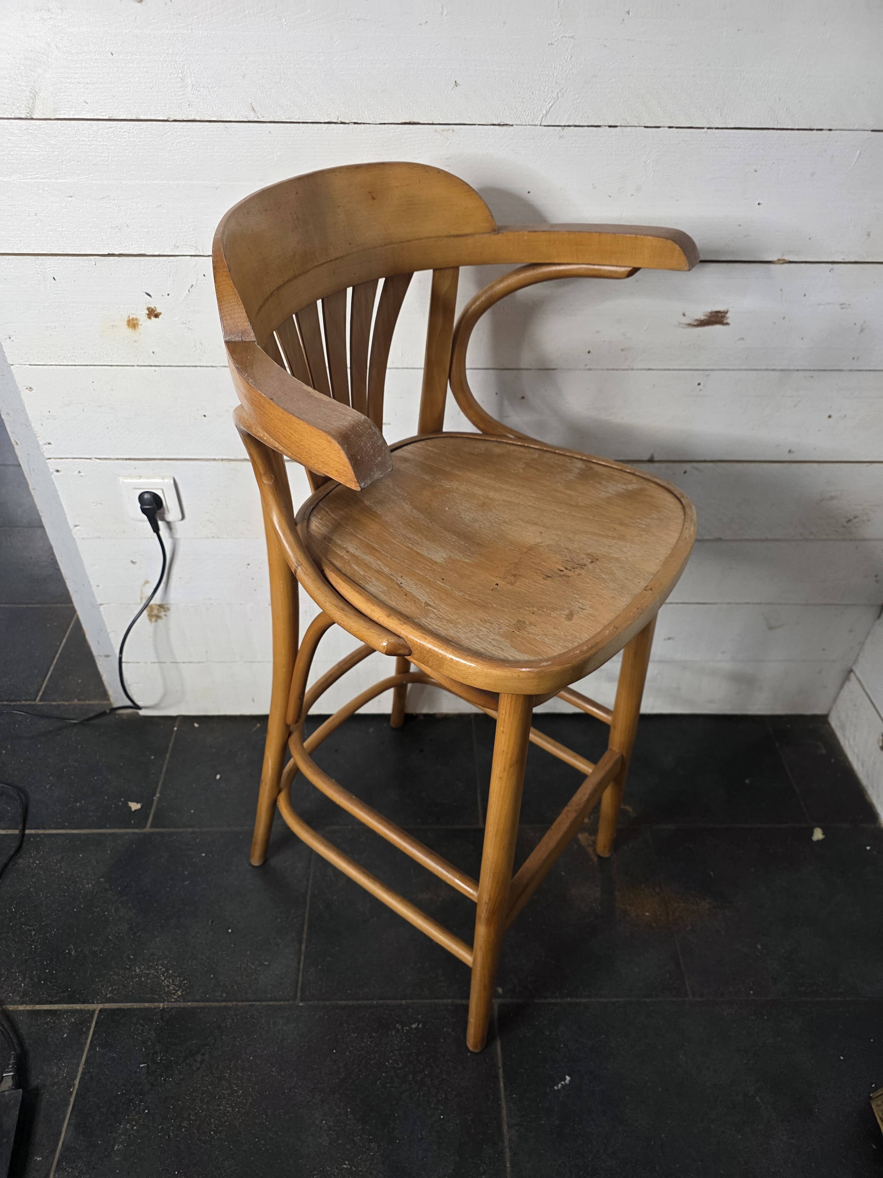 Bentwood bistro stool