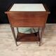 Pair of Louis XVI style mahogany bedside tables