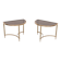 pair Maison Jansen Brass Demi-Lune Tables france 1970s