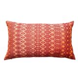 Orange red Kachin cushion