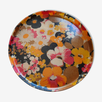 Vintage round flower tray