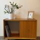 Small vintage 1960s display cabinet/TV unit