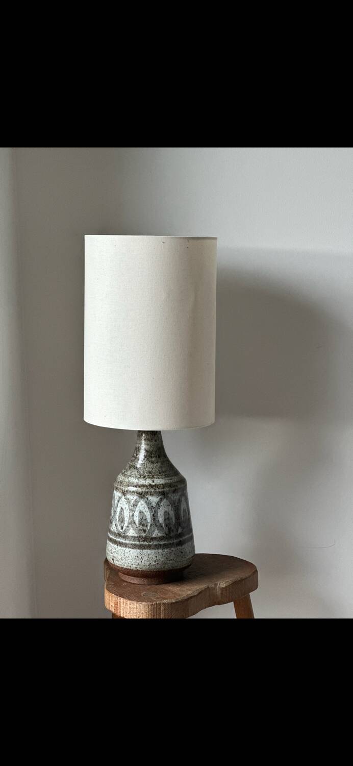 Ceramic table lamp, Denmark 1970