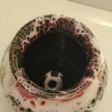 Vallauris black and pink ceramic vase