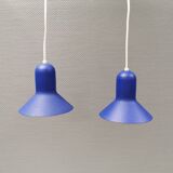 Two minimalist hanging lamps designed by Claus Bonderup and Torsten Thorup and produced by Nordlux