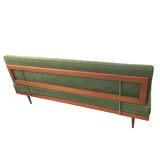Teak sofa bed, Danish 60-70's