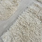 Moroccan Beni Ouarain rug in ecru wool