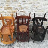 Chaises de bistrot depareill"es