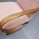 1930 Jindrich Halabala Bentwood Armchair in Pink Boucle
