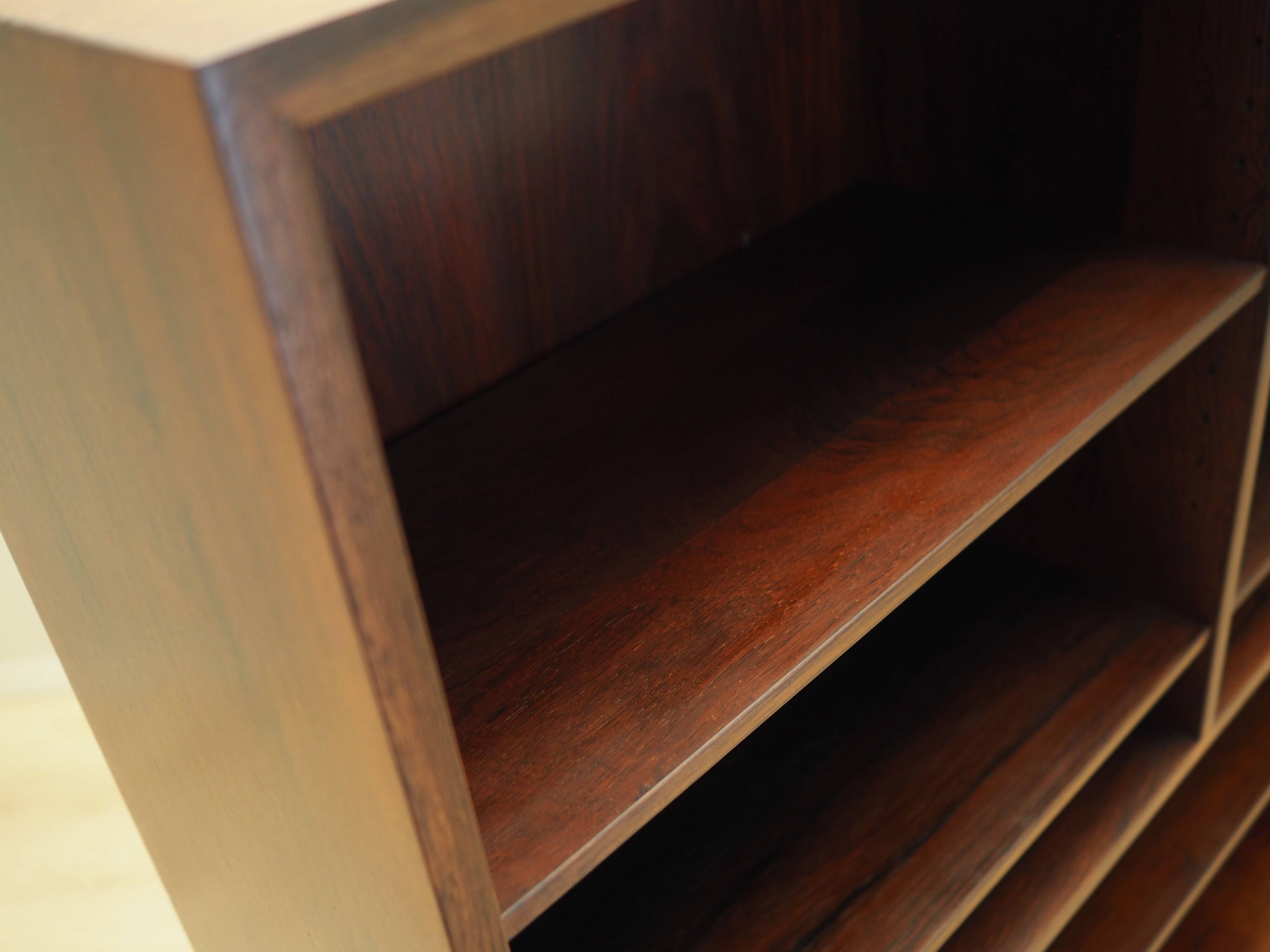 Mahogany bookcase, Danish design, 1970s, manufacturer: Omann Jun