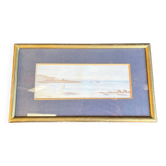Watercolor signed Janick Laguitton – numbered 10/95 – Seascape