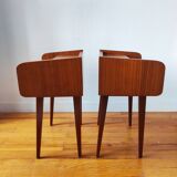 Pair of vintage Scandinavian bedside tables from the 1960s