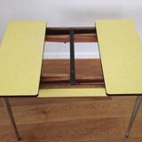 Yellow formica table