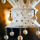 Chandelier macramé crochet 70s