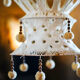 Chandelier macramé crochet 70s