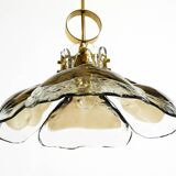 Beautiful 1960s J.T. Kalmar Franken heavy Murano glass floral ceiling lamp