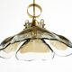 Beautiful 1960s J.T. Kalmar Franken heavy Murano glass floral ceiling lamp