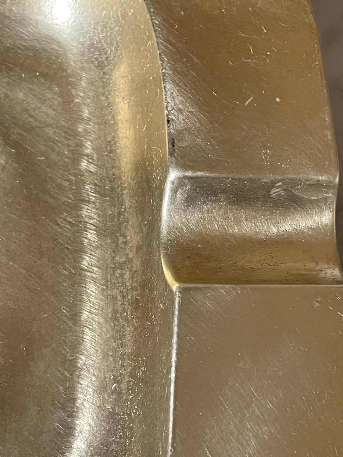 Cendrier carré en laiton vintage