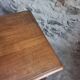 Antique French oak writing desk with 2 lockable drawers, circa 1920.