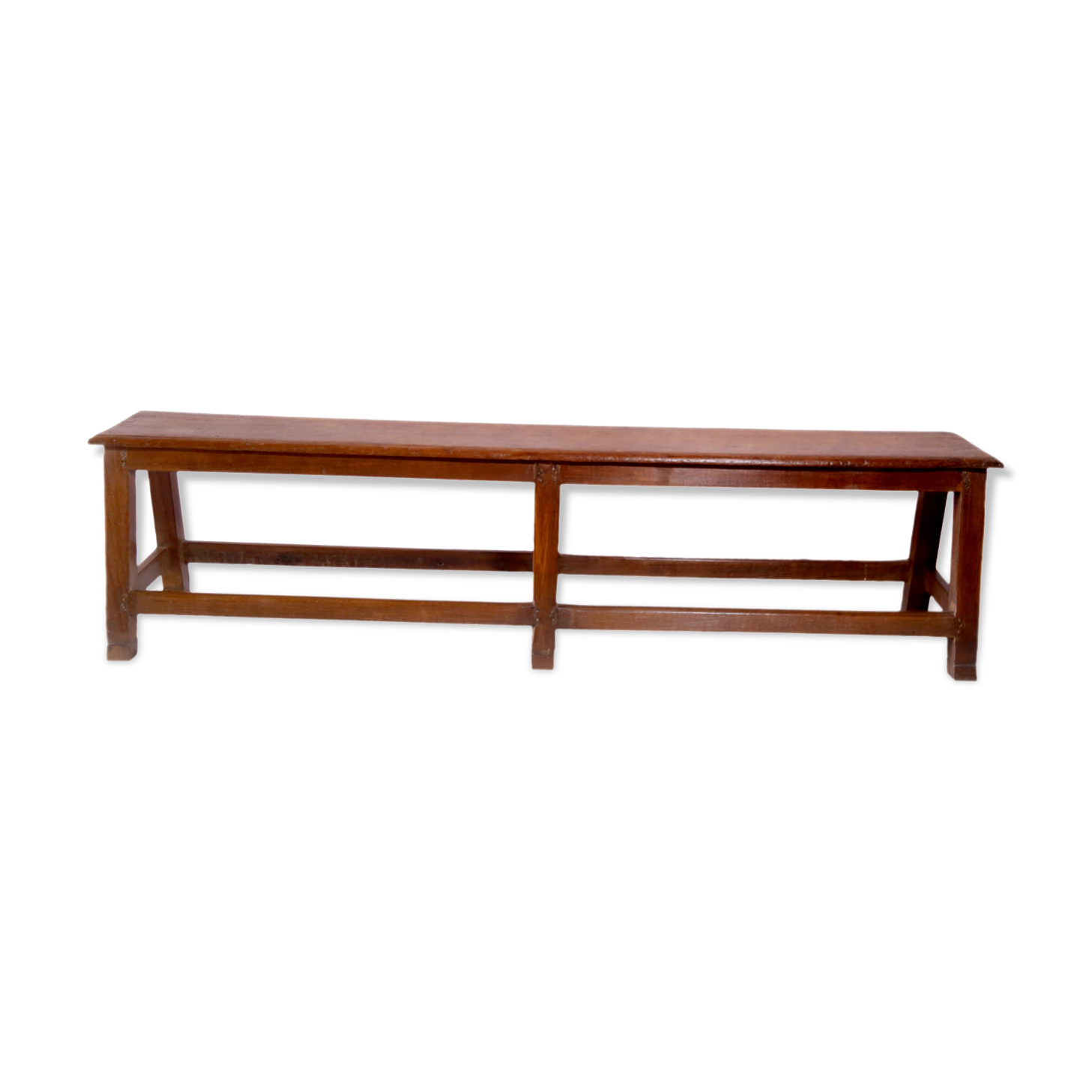 Ancient Burmese teak bench