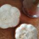 Empty wooden and mother-of-pearl pocket