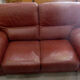 Leather sofa, 2 seats, Roche-Bobois brand