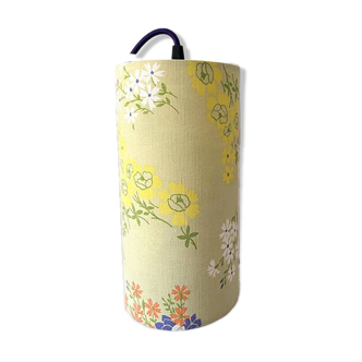 vintage green fabric lamp