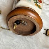 Pied de lampe décor oiseaux
