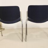 Pair of 2 vintage chairs DSC 106 by Giancarlo Piretti for Anonima Casteli 1965.Ref : Cat